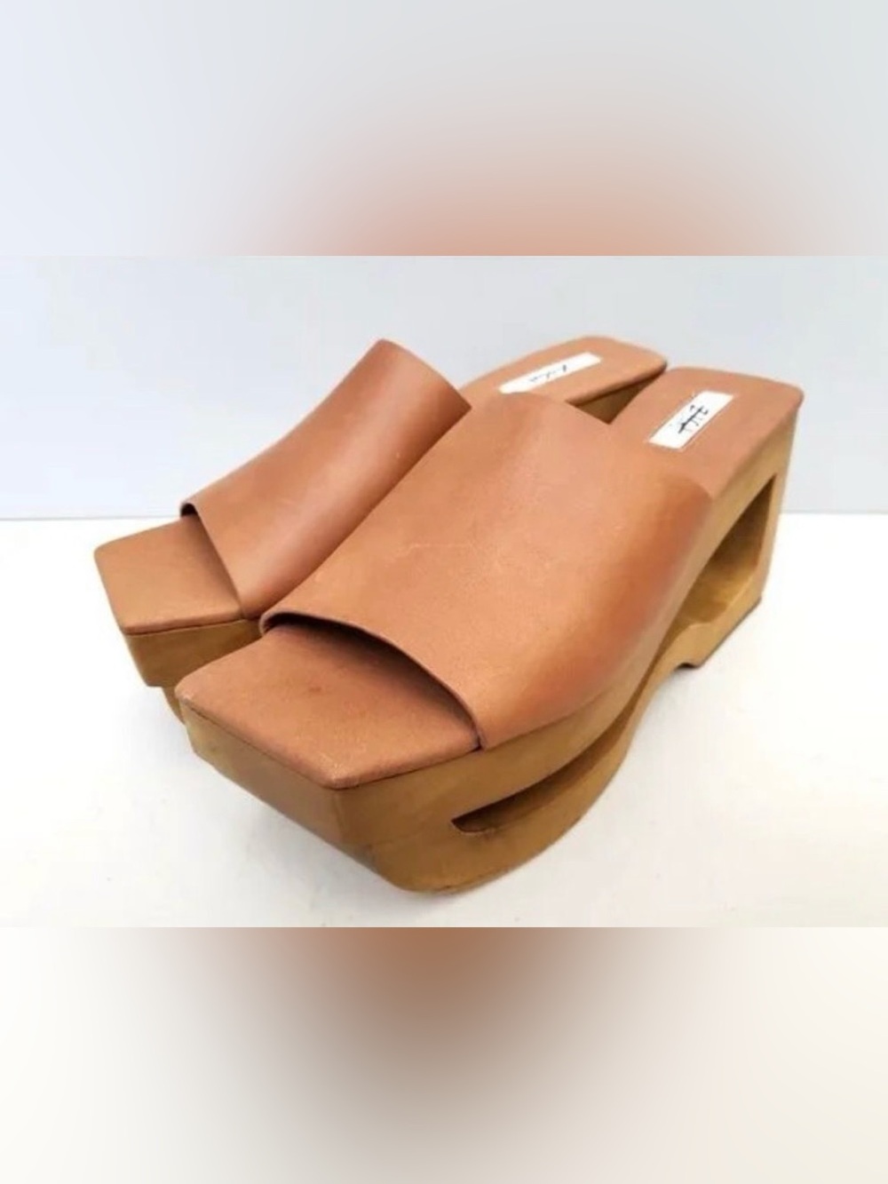 ZIGI Ketrin 90s Chunky Platform Sandals Size 7 Brown Leather Retro Y2K Sandals